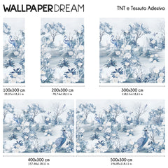 Carta da parati Blue Song - dimensioni TNT Carta da parati Blue Song - dimensioni TNT