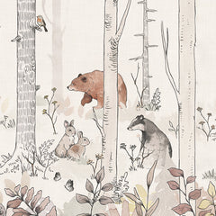 Carta da parati Forest's Friends dettaglio Carta da parati Forest's Friends dettaglio