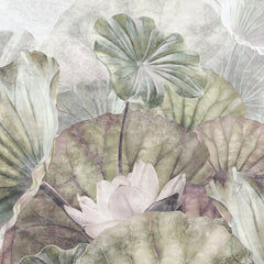 Carta da parati Ninfee delicate dettaglio Carta da parati Ninfee delicate dettaglio