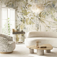 Carta da parati Silk flower - soggiorno Carta da parati Silk flower - soggiorno