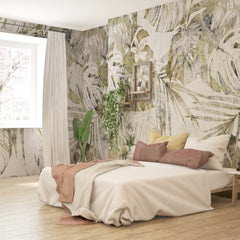 Carta da parati Silk flower - camera da letto Carta da parati Silk flower - camera da letto