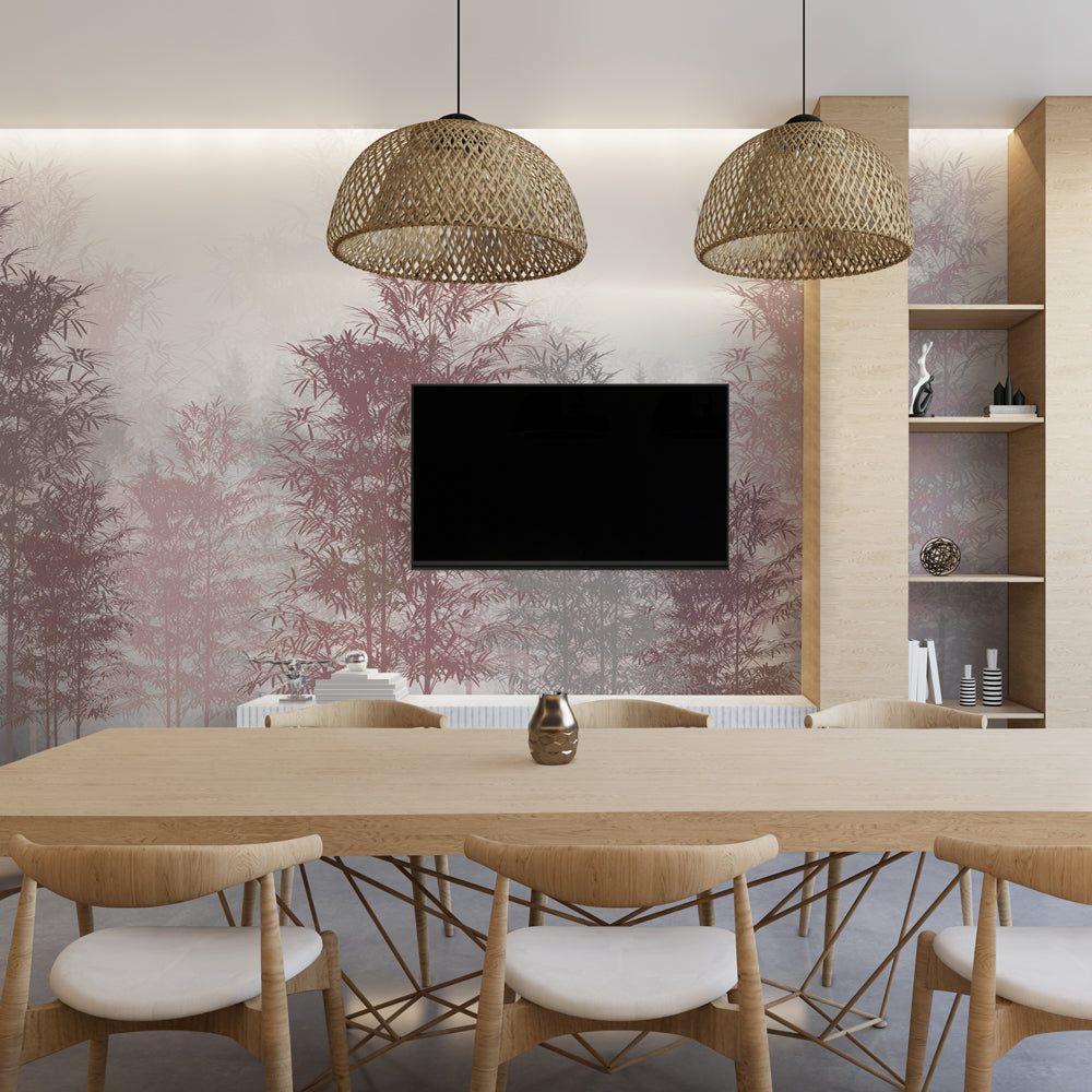 Carta da parati Gloomy forest - sala da pranzo Carta da parati Gloomy forest - sala da pranzo