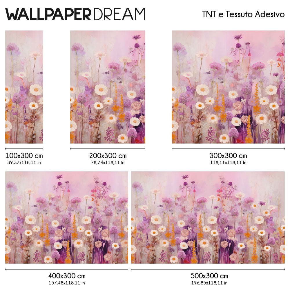 Carta da parati Danza floreale dimensioni TNT Carta da parati Danza floreale dimensioni TNT