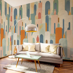 Carta da parati Pattern orientale - soggiorno Carta da parati Pattern orientale - soggiorno