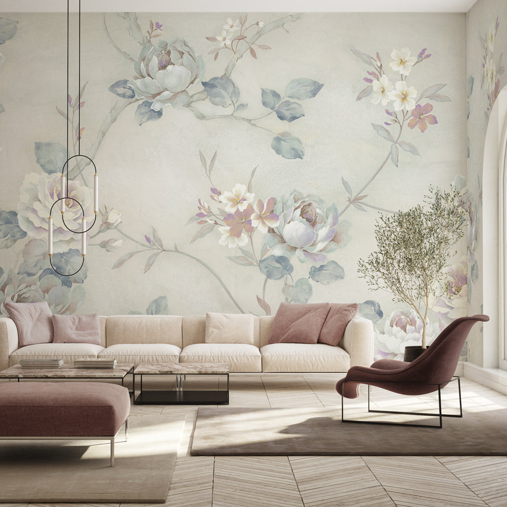 Carta da parati Bellezza senza tempo - soggiorno Carta da parati Bellezza senza tempo - soggiorno