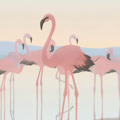 The Eden of the Flamingos Wall Mural  The Eden of the Flamingos Wall Mural