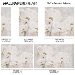 Floral embroidery Wall Mural Floral embroidery Wall Mural