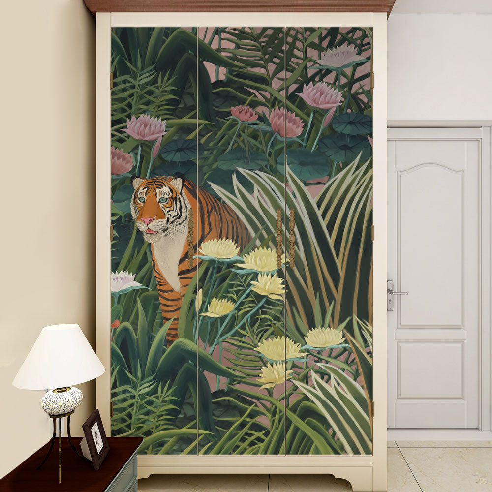 Carta da parati Felini naif - mobili Carta da parati Felini naif - mobili