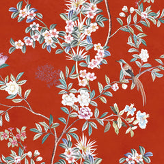 Scarlet Chinoiserie Wall Mural Scarlet Chinoiserie Wall Mural