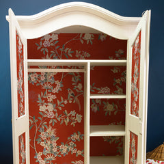 Carta da parati Chinoiserie scarlatta - mobili Carta da parati Chinoiserie scarlatta - mobili