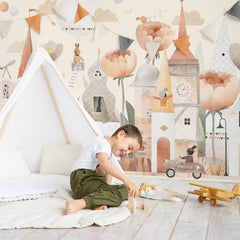 Papel Pintado Bunny town Papel Pintado Bunny town