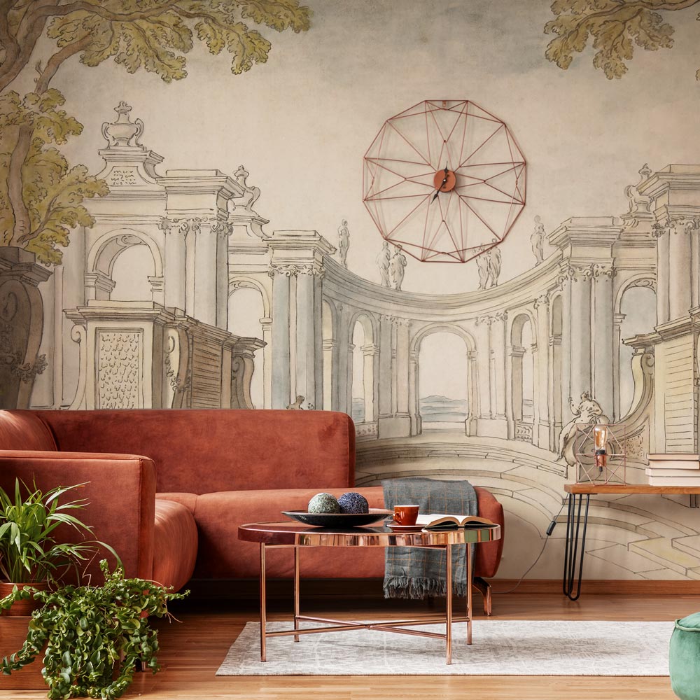 Carta da parati Affaccio sul giardino - soggiorno, ufficio Carta da parati Affaccio sul giardino - soggiorno, ufficio