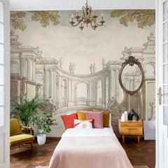 Carta da parati Affaccio sul giardino - camera da letto Carta da parati Affaccio sul giardino - camera da letto