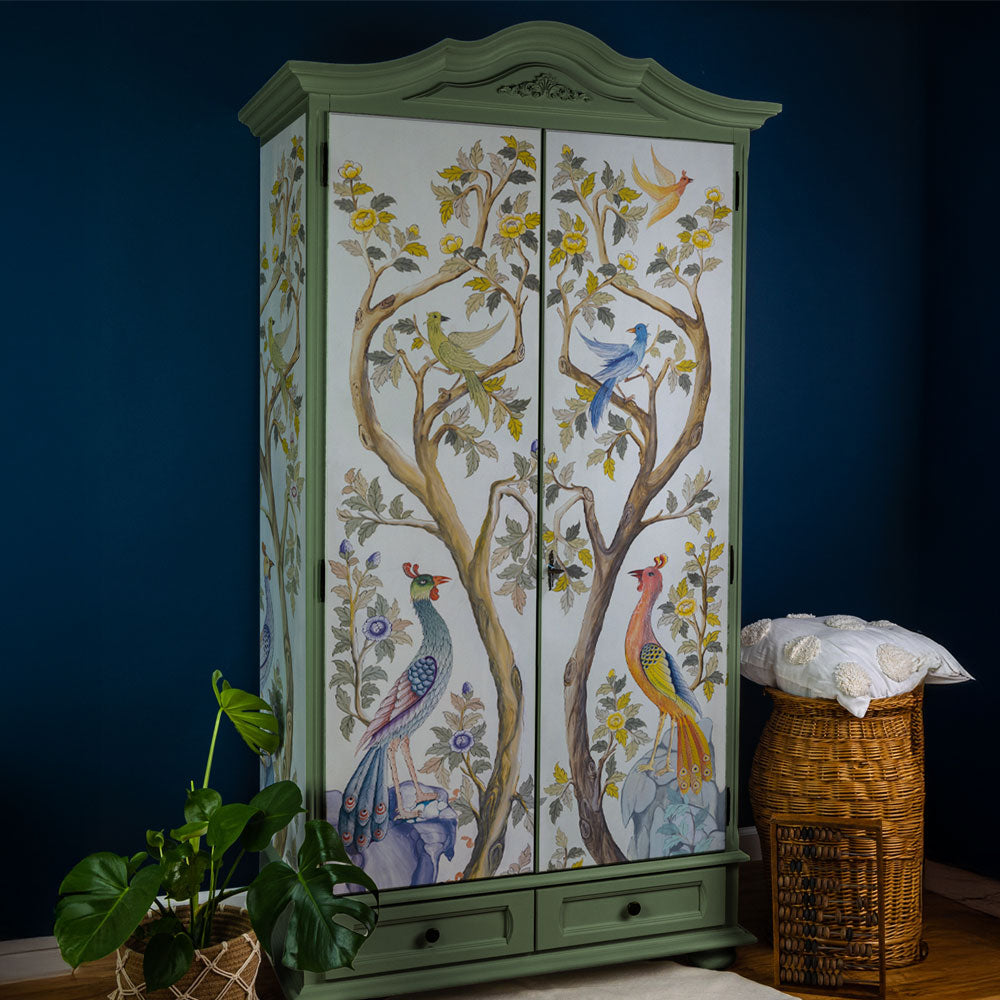 Carta da parati Uccelli del Paradiso - mobili Carta da parati Uccelli del Paradiso - mobili