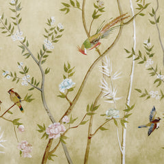 Carta da parati Chinoiserie dorata Carta da parati Chinoiserie dorata