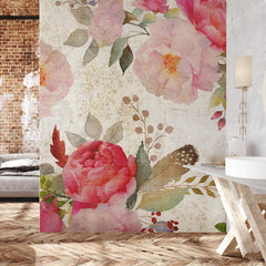 Carta da parati Roses bagno 2 Carta da parati Roses bagno 2