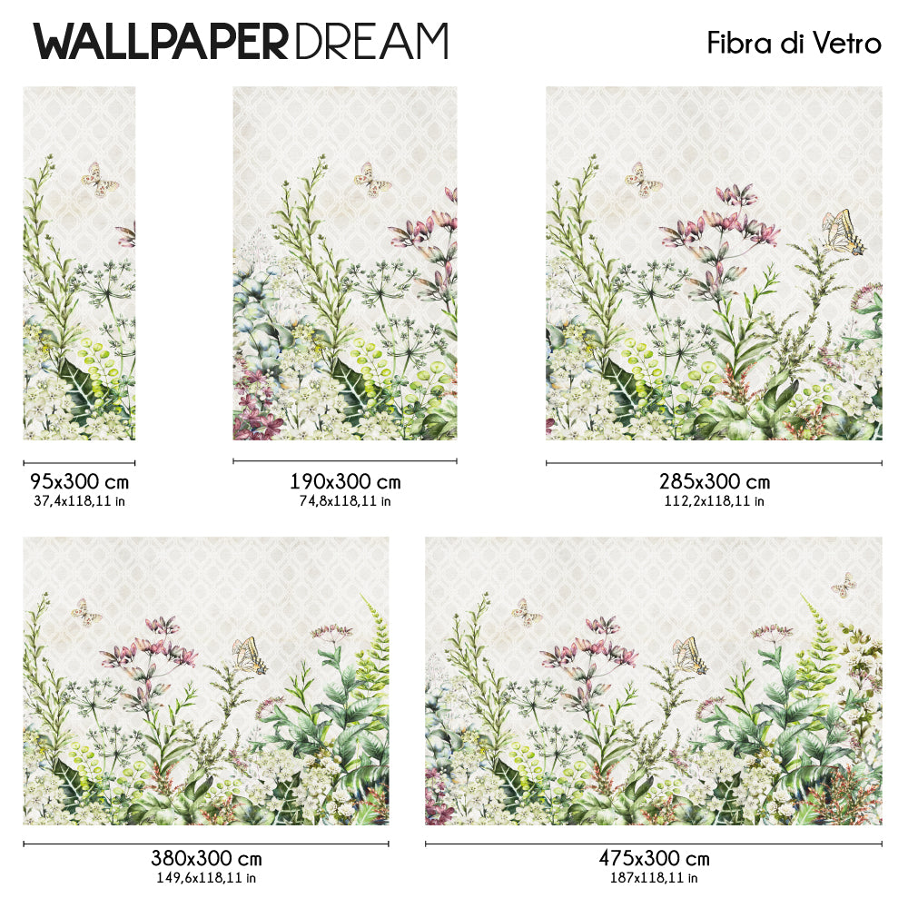 Carta da parati Giardino dell'eden dimensioni fibra vetro Carta da parati Giardino dell'eden dimensioni fibra vetro