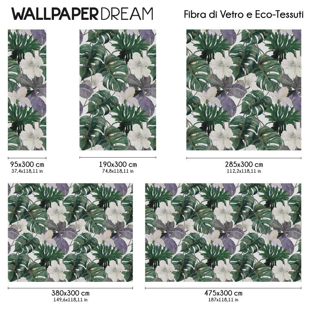 Carta da parati Vintage jungle dimensioni Fibra di Vetro Carta da parati Vintage jungle dimensioni Fibra di Vetro