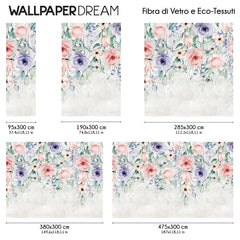 Carta da parati Romantic Roses dimensioni Fibra di vetro Carta da parati Romantic Roses dimensioni Fibra di vetro