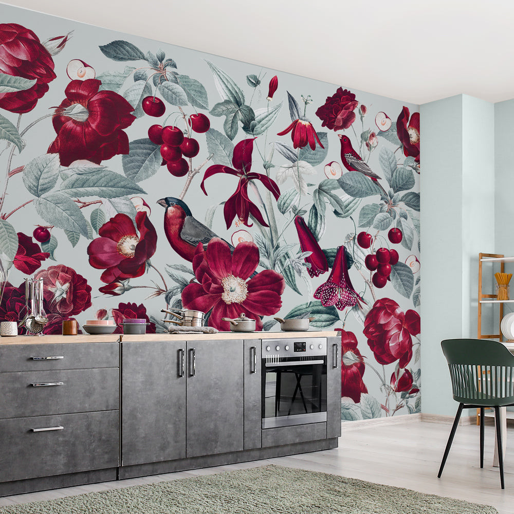 Carta da Parati in Fibra di Vetro Cherry - cucina Carta da Parati in Fibra di Vetro Cherry - cucina