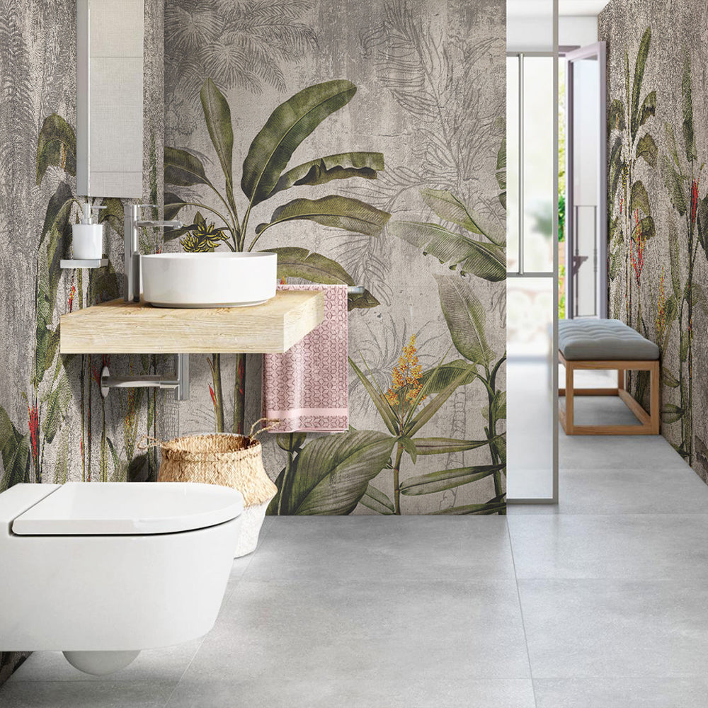 Carta da parati Natura equatoriale bagno 2 Carta da parati Natura equatoriale bagno 2