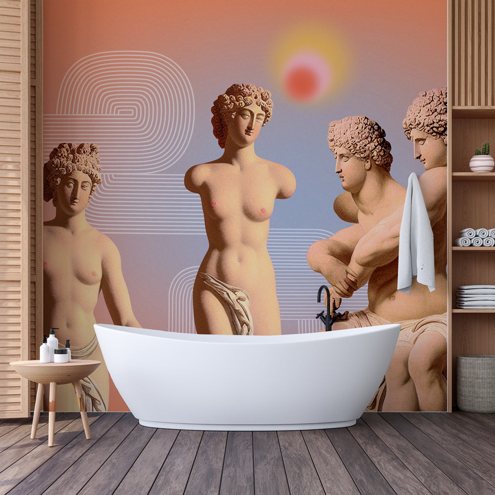 Carta da parati Classico Surrealista - bagno Carta da parati Classico Surrealista - bagno