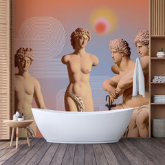 Carta da parati Classico Surrealista - bagno Carta da parati Classico Surrealista - bagno