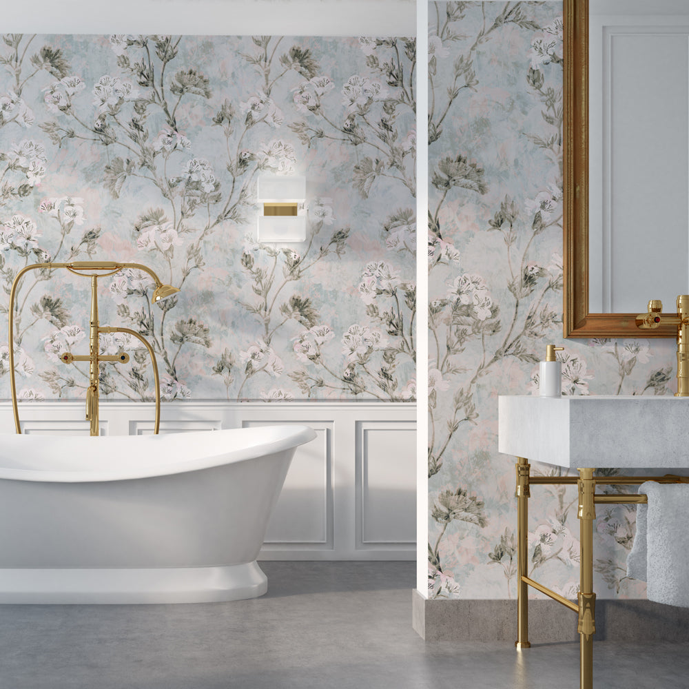 Carta da parati Floral Impression - bagno Carta da parati Floral Impression - bagno