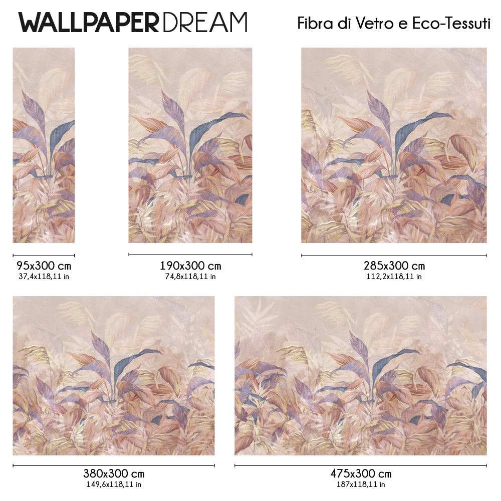 Carta da parati Fantasia Pastello dimensioni fibra di vetro Carta da parati Fantasia Pastello dimensioni fibra di vetro