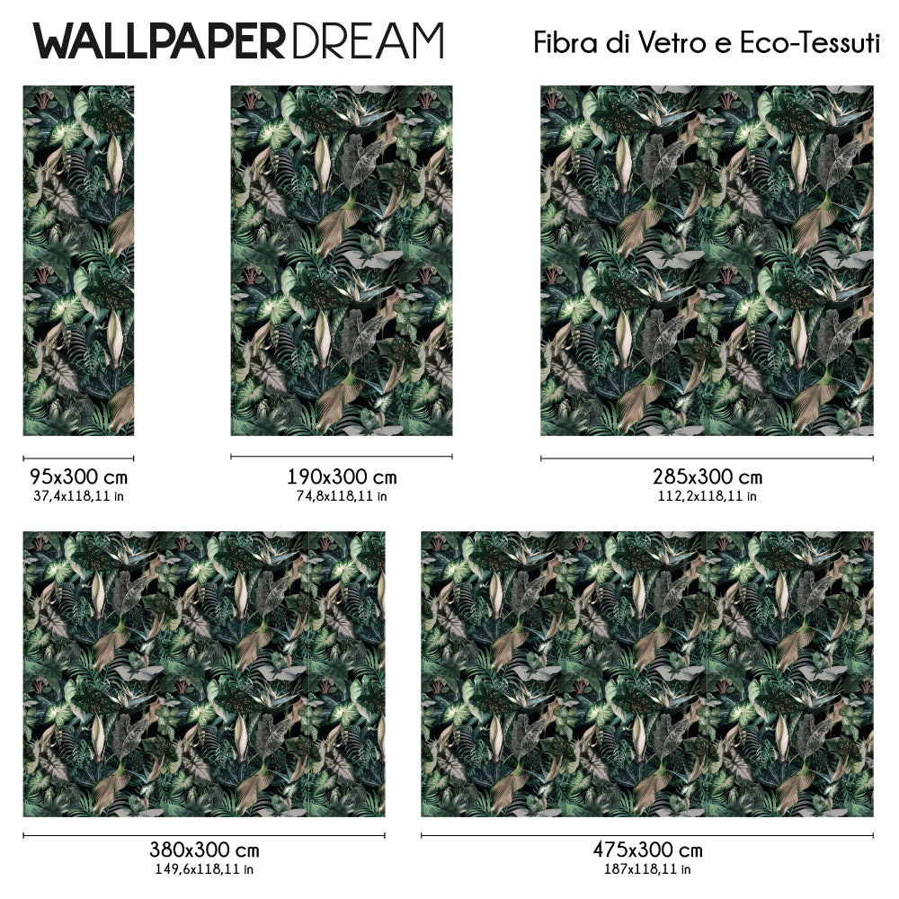 Carta da parati Flora Selvaggia dimensioni Fibra di Vetro Carta da parati Flora Selvaggia dimensioni Fibra di Vetro