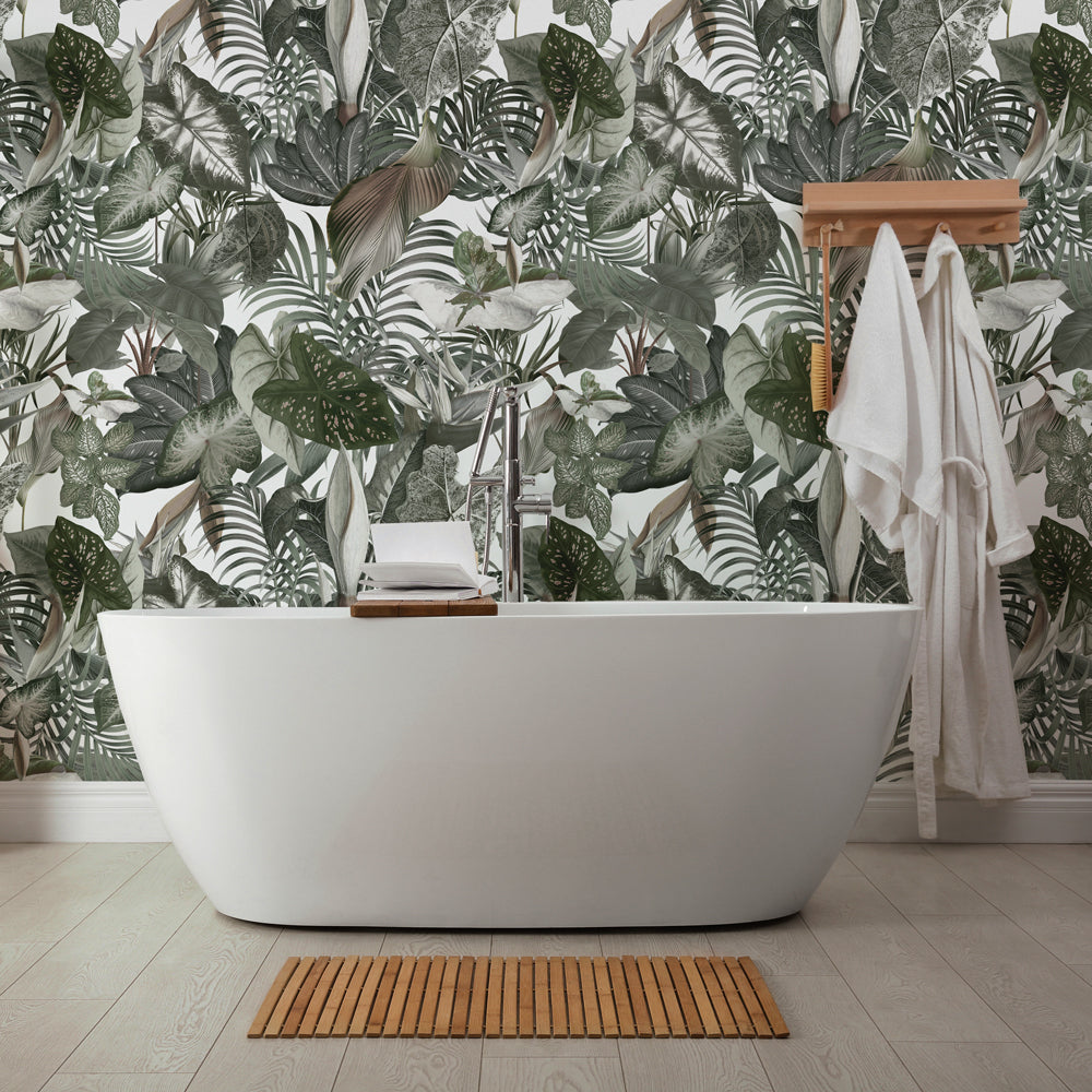 Carta da parati Flora Selvaggia bagno 2 Carta da parati Flora Selvaggia bagno 2