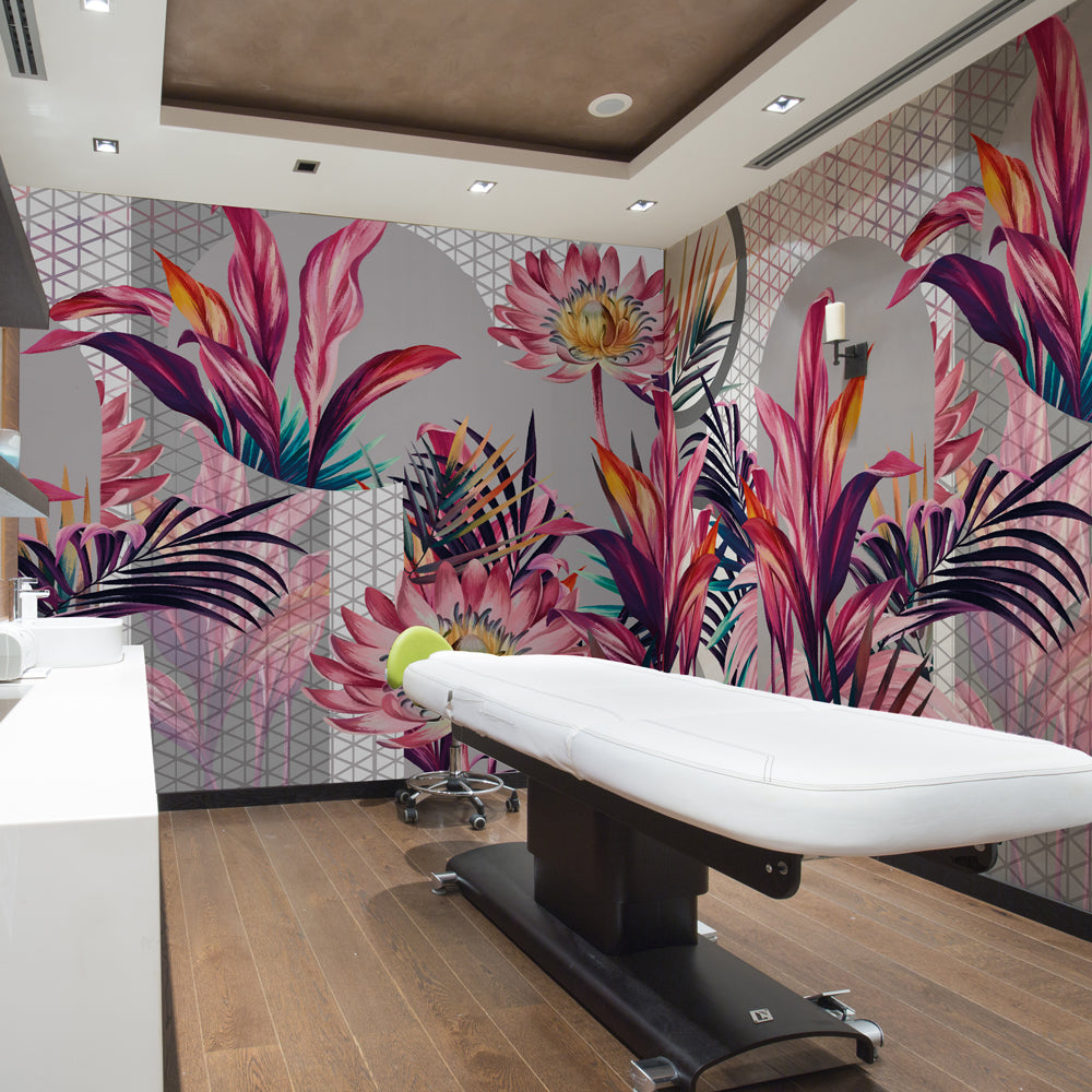 Carta da parati Eleganza Floreale - esercizi commerciali Carta da parati Eleganza Floreale - esercizi commerciali