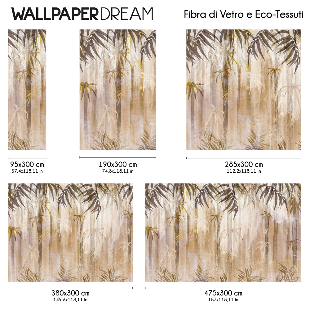 Carta da parati Vintage Bamboo Oasis dimensioni Fibra di Vetro Carta da parati Vintage Bamboo Oasis dimensioni Fibra di Vetro