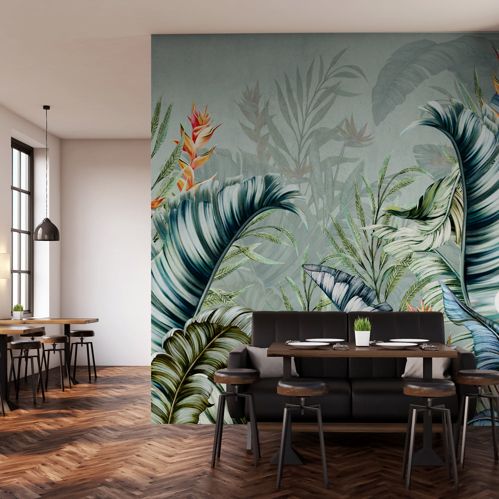 Carta da parati Delizia Di Primavera - esercizi commerciali, locali pubblici | verde Carta da parati Delizia Di Primavera - esercizi commerciali, locali pubblici | verde