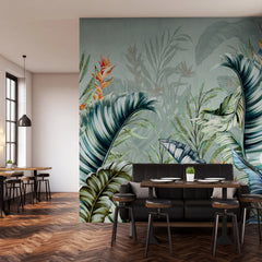 Carta da parati Delizia Di Primavera - esercizi commerciali, locali pubblici | verde Carta da parati Delizia Di Primavera - esercizi commerciali, locali pubblici | verde