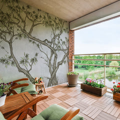 Carta da parati Flora d'oriente - per esterni Carta da parati Flora d'oriente - per esterni