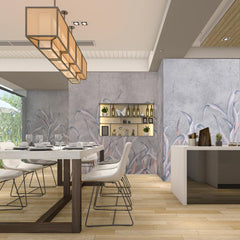 Carta da parati Sogno d'inverno - sala da pranzo Carta da parati Sogno d'inverno - sala da pranzo