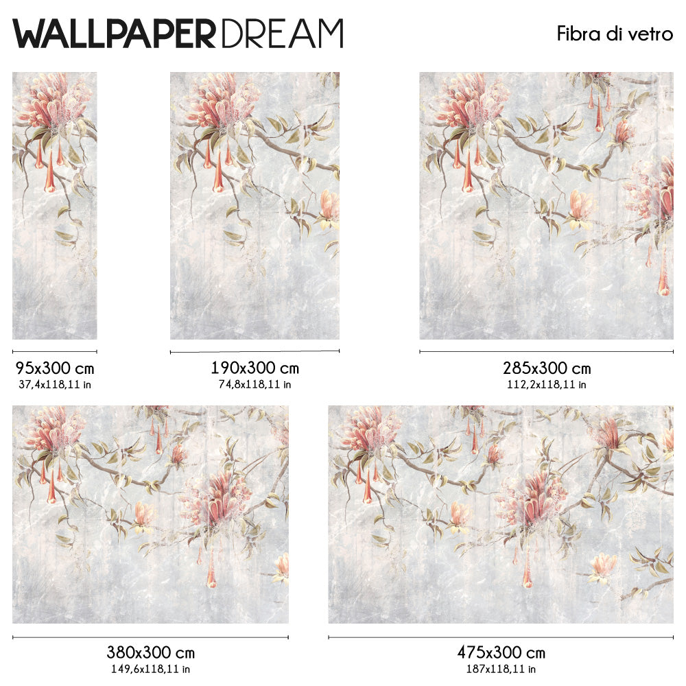 Carta da parati Affresco primaverile dimensioni fibra di vetro Carta da parati Affresco primaverile dimensioni fibra di vetro