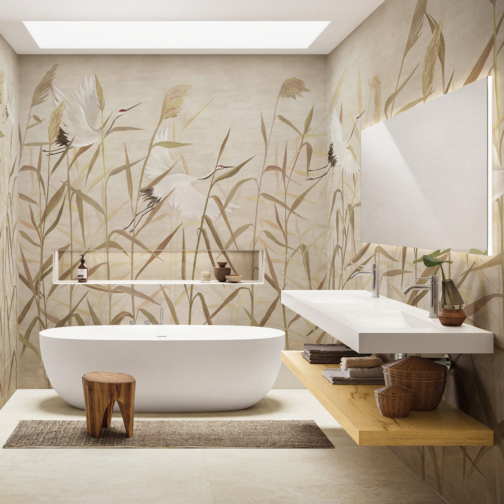 Carta da parati Volo verso l'oriente - bagno Carta da parati Volo verso l'oriente - bagno