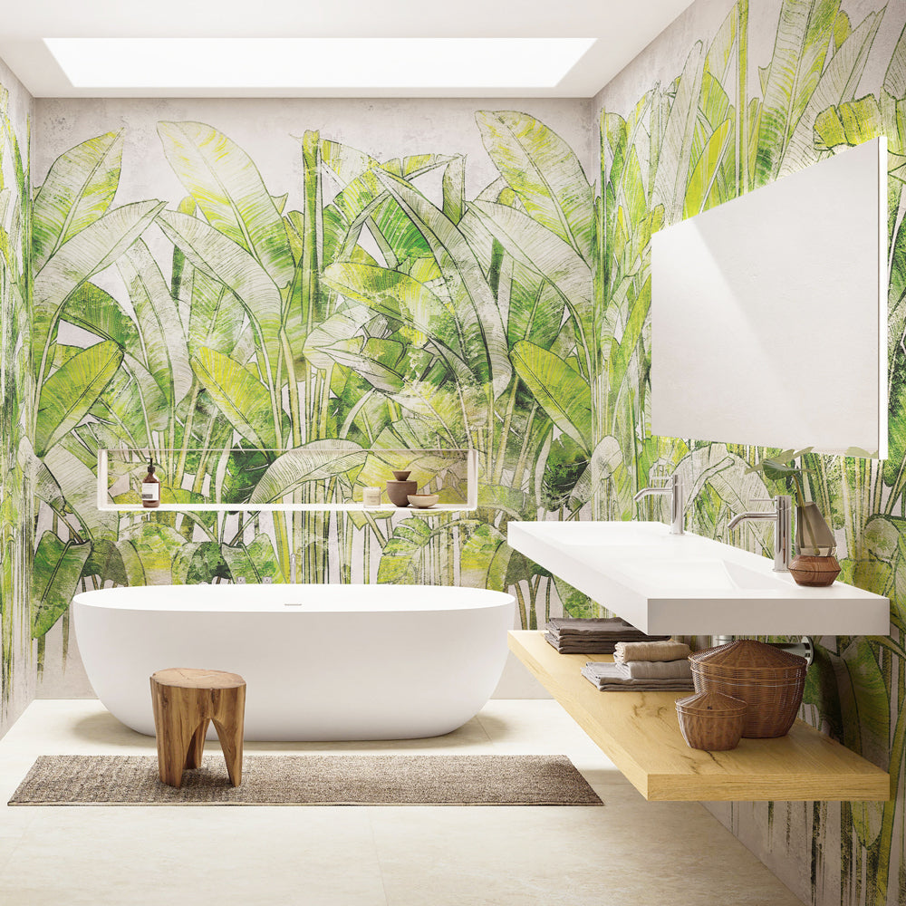 Carta da parati Foresta di palme - bagno Carta da parati Foresta di palme - bagno