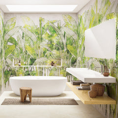 Carta da parati Foresta di palme - bagno Carta da parati Foresta di palme - bagno