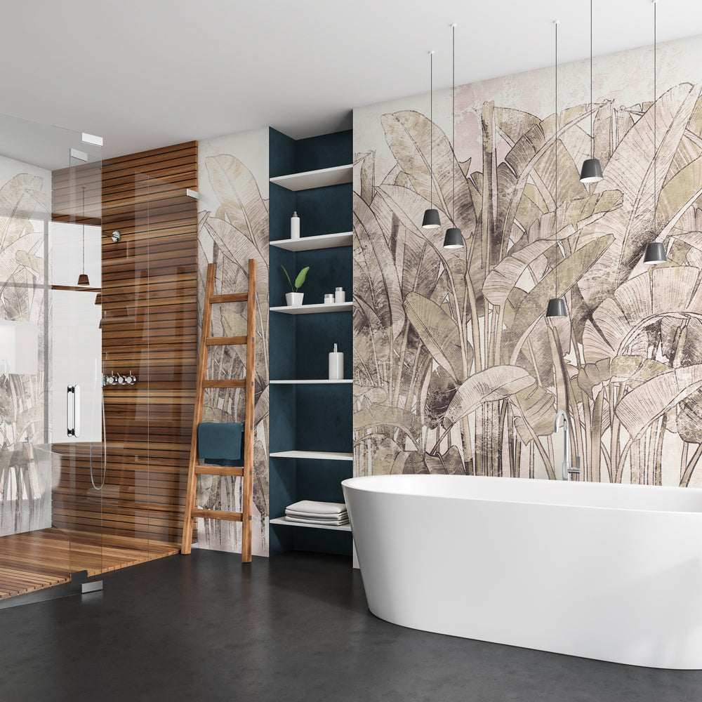 Carta da parati Foresta di palme - bagno Carta da parati Foresta di palme - bagno