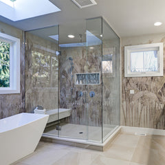 Carta da parati Foresta di palme - box doccia Carta da parati Foresta di palme - box doccia