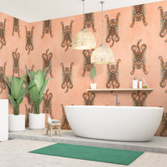 Carta da parati Tigre tibetana bagno 2 Carta da parati Tigre tibetana bagno 2