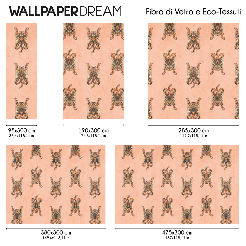 Carta da parati Tigre tibetana dimensioni Fibra di Vetro Carta da parati Tigre tibetana dimensioni Fibra di Vetro