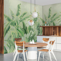 Carta da parati Palms drawing - cucina Carta da parati Palms drawing - cucina