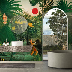 Carta da parati Paesaggio esotico - bagno Carta da parati Paesaggio esotico - bagno