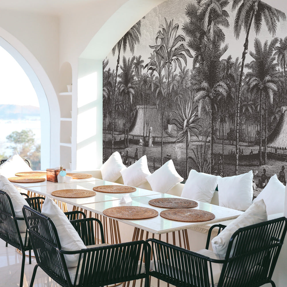 Carta da parati Rifugio tropicale - esercizi commerciali Carta da parati Rifugio tropicale - esercizi commerciali