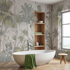 Carta da parati Tropical mural - bagno Carta da parati Tropical mural - bagno