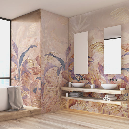 Carta da parati Fantasia Pastello - bagno